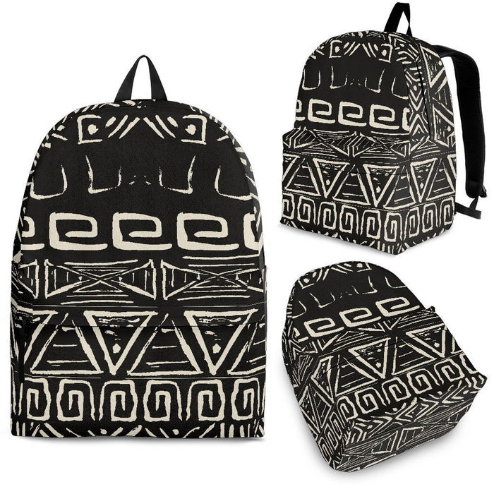 Beige Aztec Pattern Print Back To School Backpack BP450