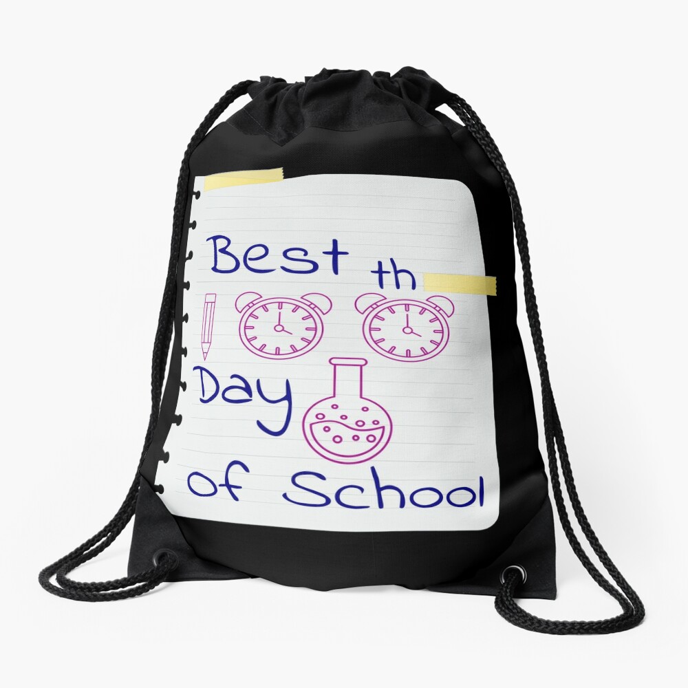 Best 100Th Of School Drawstring Bag DSB1207