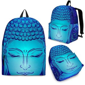 Blue Buddha Print Back To School Backpack BP410