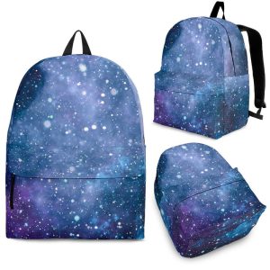 Blue Cloud Starfield Galaxy Space Print Back To School Backpack BP491
