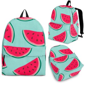 Blue Cute Watermelon Pattern Print Back To School Backpack BP489
