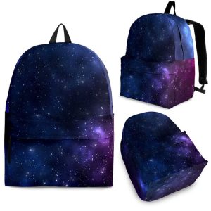 Blue Purple Cosmic Galaxy Space Print Back To School Backpack BP477