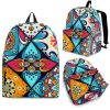 Bohemian Indian Mandala Patchwork Print Back To School Backpack BP430