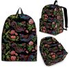 Chinese Dragon Flower Pattern Print Back To School Backpack BP453
