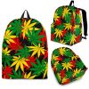 Classic Hemp Leaves Reggae Pattern Print Back To School Backpack BP451