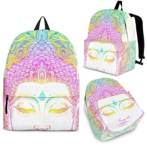 Colorful Buddha Mandala Print Back To School Backpack BP153