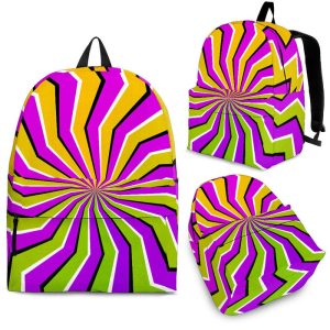 Colorful Dizzy Moving Optical Illusion Back To School Backpack BP296