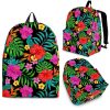 Colorful Hibiscus Flowers Pattern Print Back To School Backpack BP293