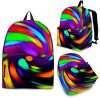 Colorful Spiral Trippy Print Back To School Backpack BP284