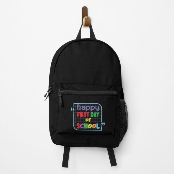 Copy Of Happy First Day Of School Vibes Graphic - s Happy First Day Of School Vibes Quote Backpack PBP1026