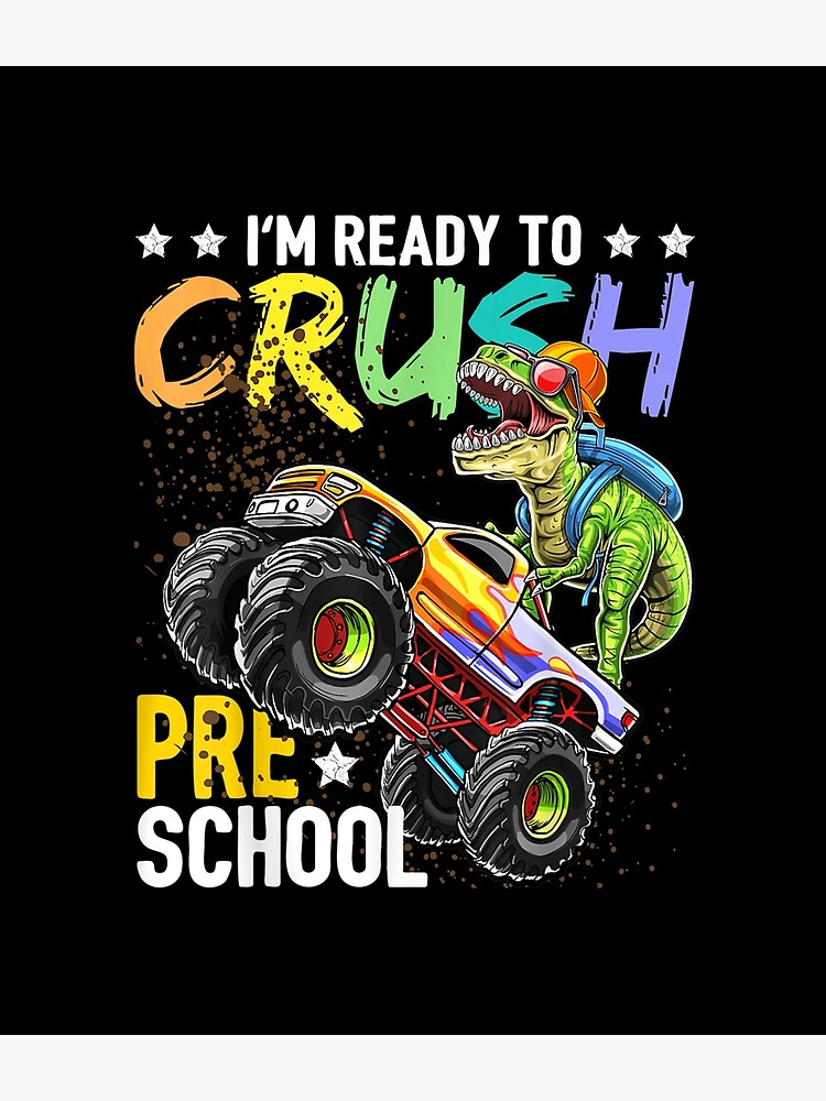 Crush-Preschool-Dinosaur-Monster-Truck-Back-To-School-Boys-Backpack-PBP928-1 Crush Preschool Dinosaur Monster Truck Back To School Boys Backpack PBP928 1
