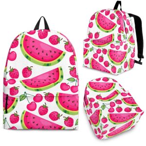 Cute Berry Watermelon Pattern Print Back To School Backpack BP276