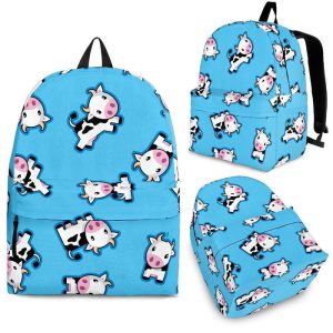 Cute Cartoon Baby Cow Pattern Print Back To School Backpack BP349