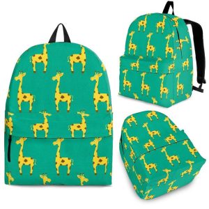 Cute Cartoon Giraffe Pattern Print Back To School Backpack BP144