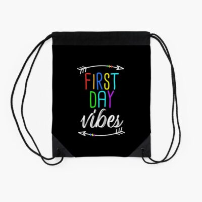 Cute First Day Of School Vibes Design For Back To School Drawstring Bag DSB142 2 Cute First Day Of School Vibes Design For Back To School Drawstring Bag DSB142 2