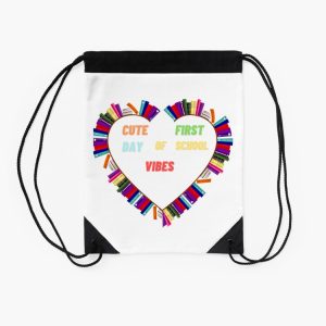 Cute First Day Of School Vibes Drawstring Bag DSB389 2