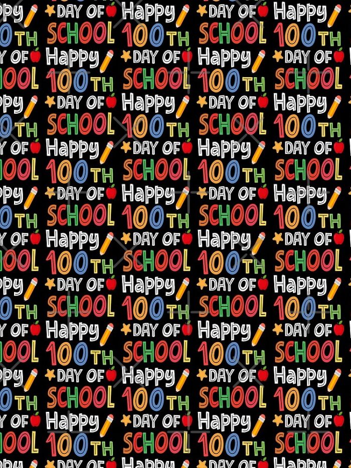 Cute Happy 100Th Day Of School Drawstring Bag DSB085 1
