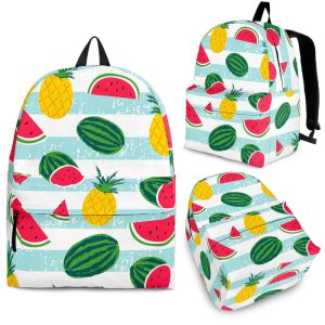 Cute Pineapple Watermelon Pattern Print Back To School Backpack BP273