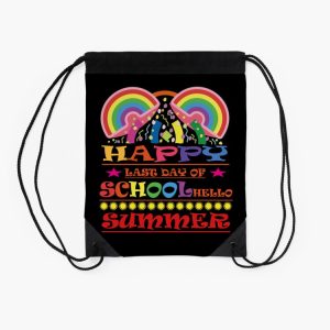 Cute Retro Last Day Of School Schools Out For Summer Teacher Drawstring Bag DSB1066 2 Cute Retro Last Day Of School Schools Out For Summer Teacher Drawstring Bag DSB1066 2