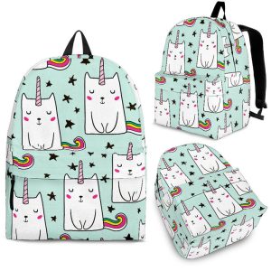 Cute Unicorn Cat Pattern Print Back To School Backpack BP270
