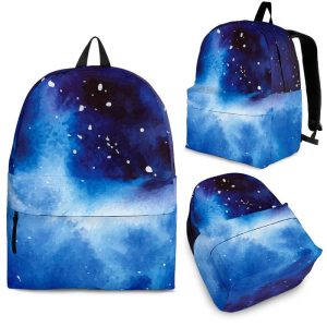 Dark Blue Galaxy Space Print Back To School Backpack BP268