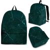 Dark Green Marble Print Back To School Backpack BP264