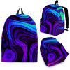 Dark Psychedelic Trippy Print Back To School Backpack BP107