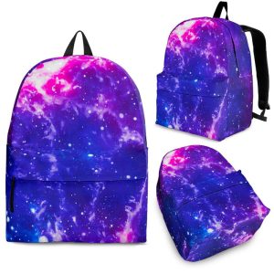 Dark Purple Universe Galaxy Space Print Back To School Backpack BP129