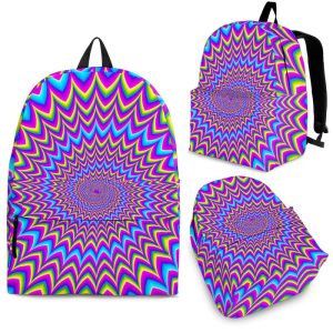 Dizzy Spiral Moving Optical Illusion Back To School Backpack BP249