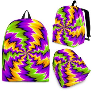 Dizzy Vortex Moving Optical Illusion Back To School Backpack BP248