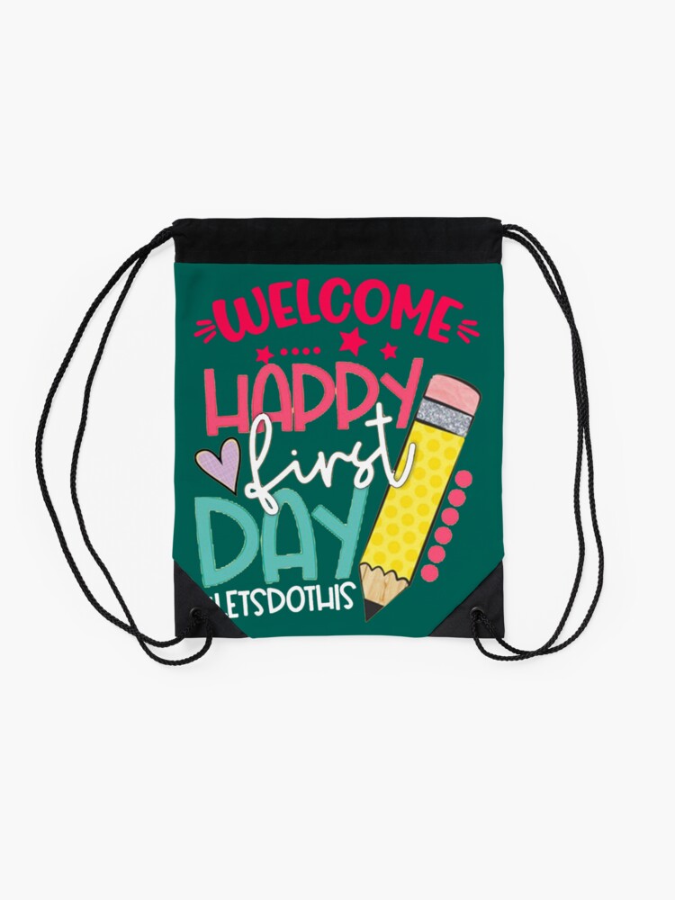 E-Happy-First-Day-Of-School-Vibes-Game-Over-Funny-Back-To-School-Day-Designsfunny-Gift-For-Teachers-Drawstring-Bag-DSB632-2 E Happy First Day Of School Vibes Game Over Funny Back To School Day Designsfunny Gift For Teachers Drawstring Bag DSB632 2