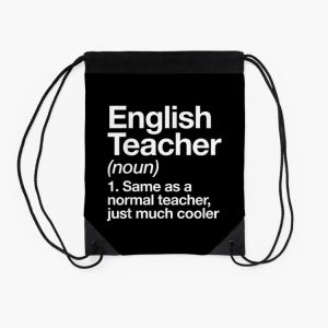 English Teacher Definition Funny Back To School First Day Drawstring Bag DSB221 2