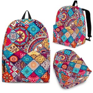 Ethnic Bohemian Mandala Pattern Print Back To School Backpack BP241