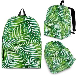 Exotic Tropical Leaf Pattern Print Back To School Backpack BP236