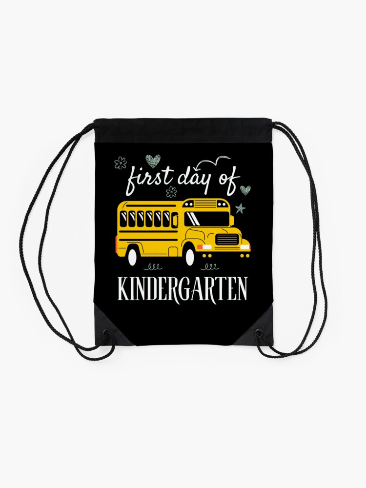 First-Day-Of-Kindergarten-Drawstring-Bag-DSB670-2 First Day Of Kindergarten Drawstring Bag DSB670 2