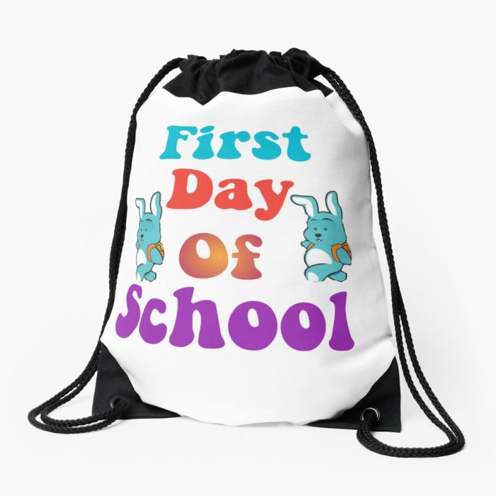 First Day Of School 2023 First Day Of School 2023 Drawstring Bag DSB193