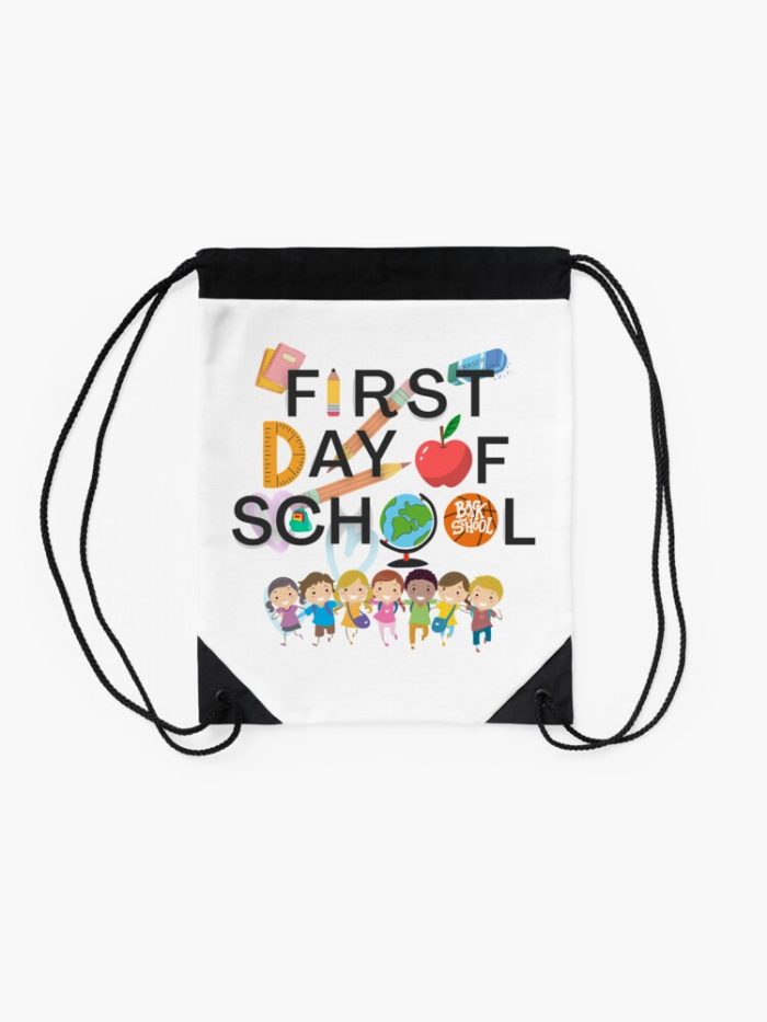First Day Of School Back To School Drawstring Bag DSB019 2
