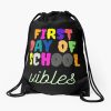 First Day Of School Happy First Day Of School Drawstring Bag DSB1334