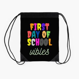 First Day Of School Happy First Day Of School Drawstring Bag DSB1334 2