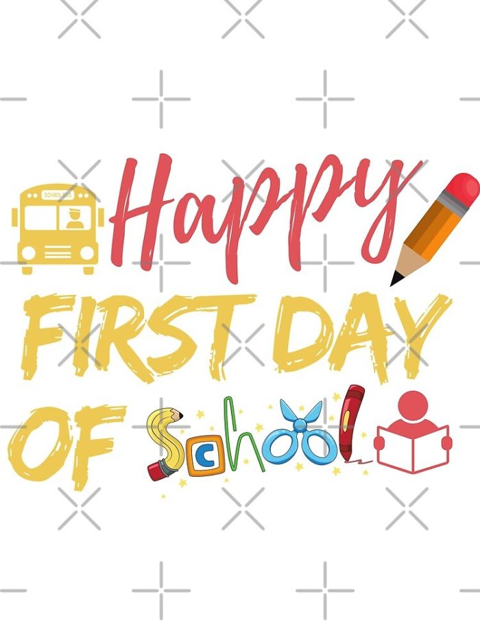 First Day Of School Happy First Day Of School Teacher Life 1St Day Of School Drawstring Bag DSB1291 1