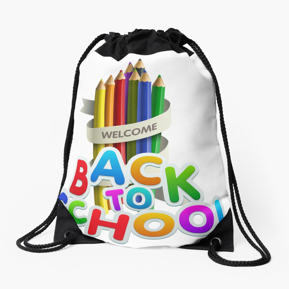 First Day Of School Happy First Day Of School Teacher Life School 1St Day Of School Drawstring Bag DSB613