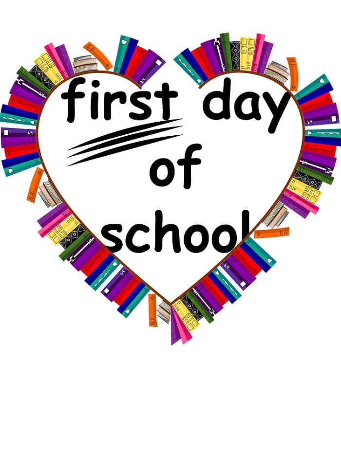 First Day Of School Heart Drawstring Bag DSB015 1