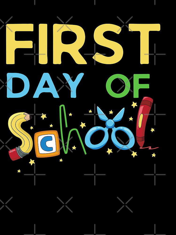 First Day Of School Pre K 1St Day Of School Drawstring Bag DSB790 1