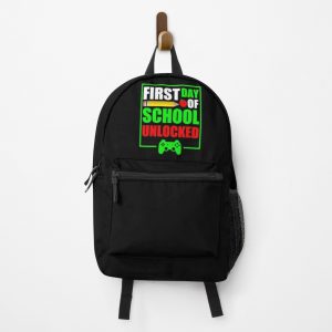First Day Of School Unlocked Gift For Gamer And Video Game Lovers Great School 2020 Backpack PBP1090