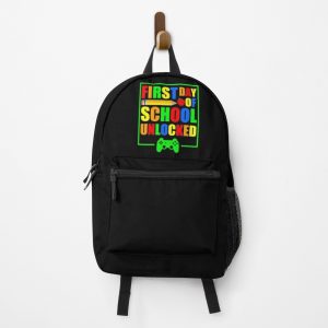 First Day Of School Unlocked Gift For Gamer And Video Game Lovers Great School 2020 Backpack PBP1106