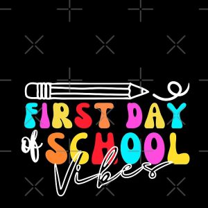 First Day Of School Vibes Happy First Day Of School 1St Day Of School Drawstring Bag DSB143 1