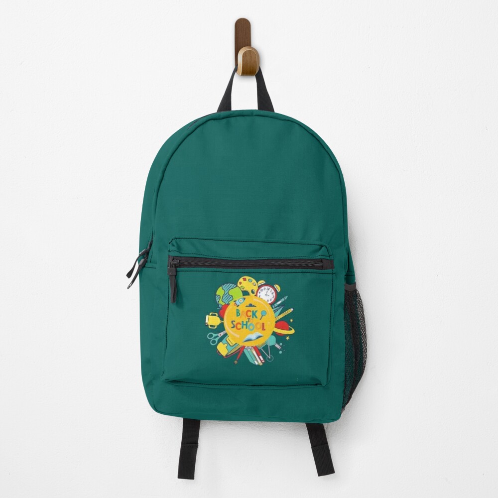 First Day Of School Vibes Teacher Student Funny Back To School Gift Idea Backpack PBP979