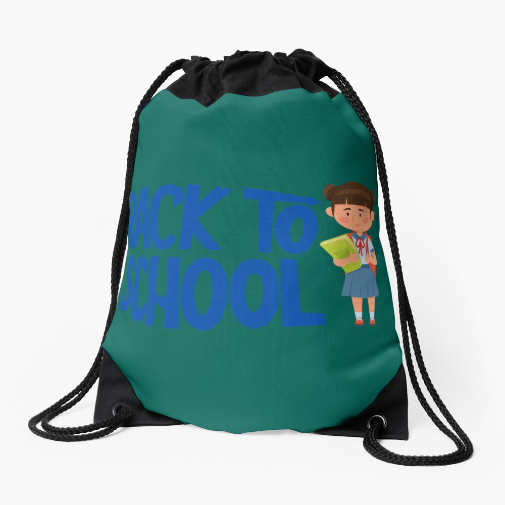 First Day Of School Vibes Teacher Student Funny Back To School Gift Idea Drawstring Bag DSB673