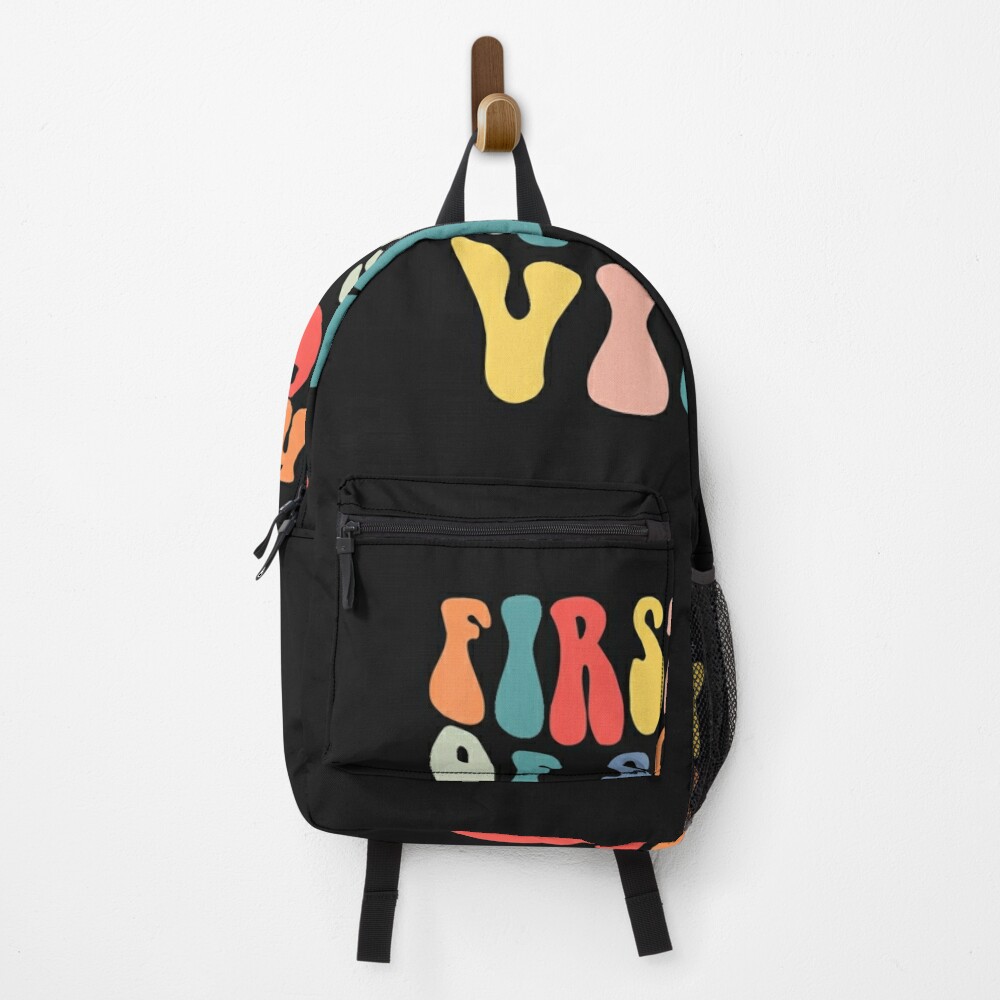 First Day Of School Vibes Teachers Student Back To School Backpack PBP1337