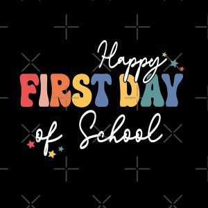 First Day Of School Vibes The First Day Of Back To School Vibes And Students Illustration Drawstring Bag DSB1028 1